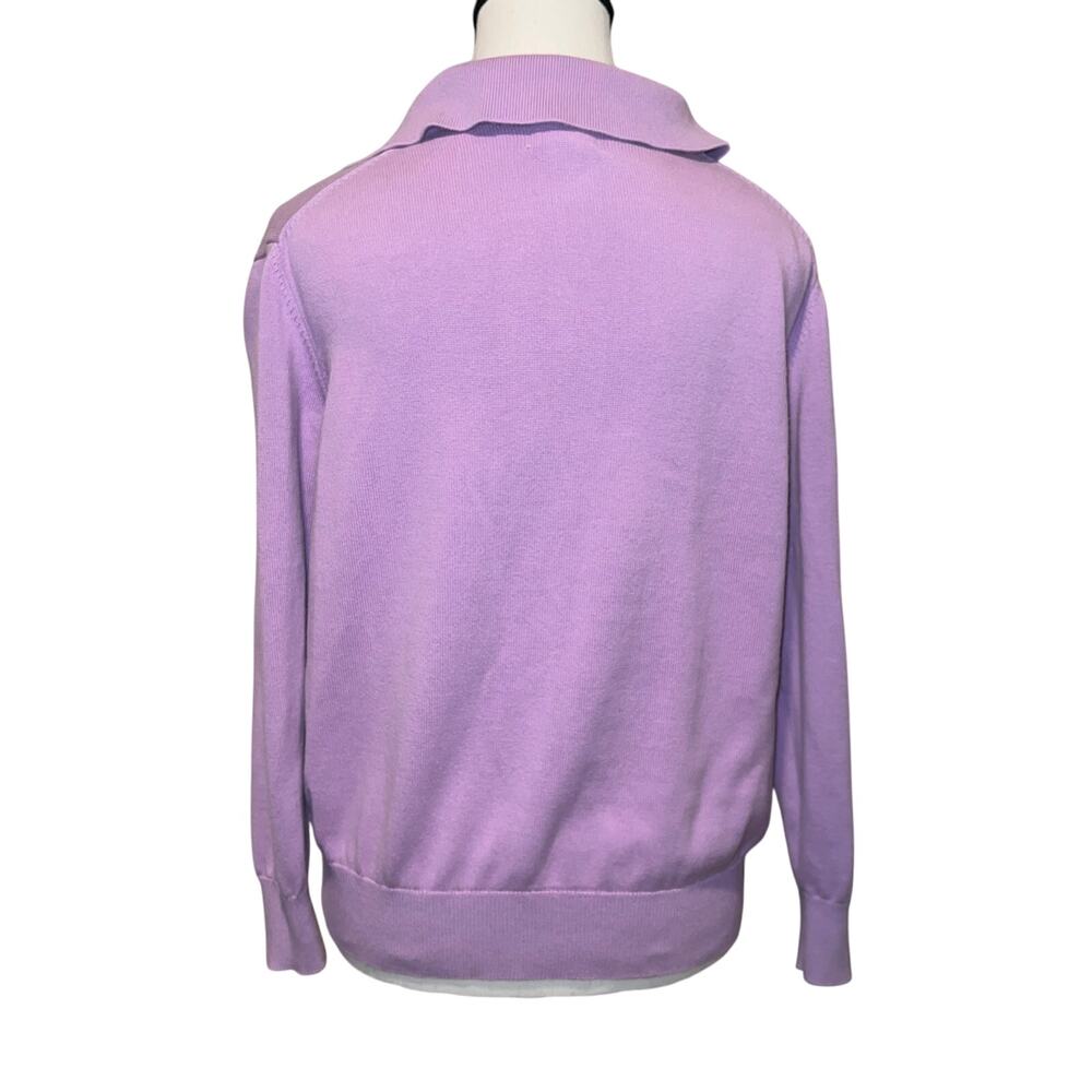 Pact Split Neck Collared Polo Sweater Organic Cot… - image 4